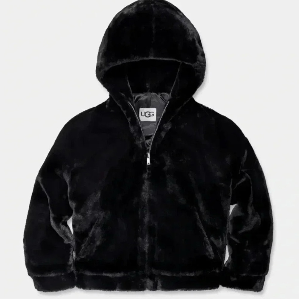 UGG Mandy Faux Fur Hoodie II - NWT Small